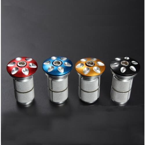 1sets Carbon Fiber Front Fork Tube Core Lifting Hanging Heart Bicycle Headset Expansion Screw Lock Core Screw Bike Part