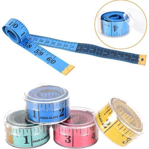 1pc/2Pc Flat 150cm/60" Body Measuring Ruler Sewing Tailor Tape Measure Soft Flat Sewing Ruler Meter Sewing Measuring Tape Random