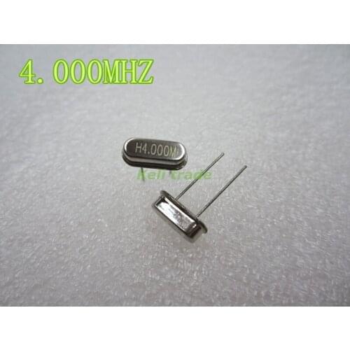 10PCS 4.000M 4.000MHZ 4.000 4M 4MHZ 49S HC-49S DIP-2 Passive crystal Quartz Crystal Crystal Resonator