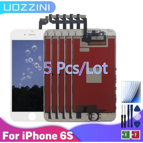 5PCS/LOT AAA+++ LCD For iPhone 6S OLED LCD Digitizer display for iphone 6S Digitizer Replacement Assembly Tempered Film Tool