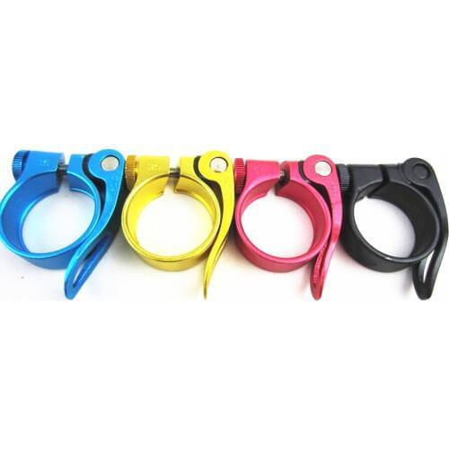5pcs/lot bicycle parts Aluminum Alloy mountain road bike bicycle seat post seatpost clip quick release bike parts bike clip