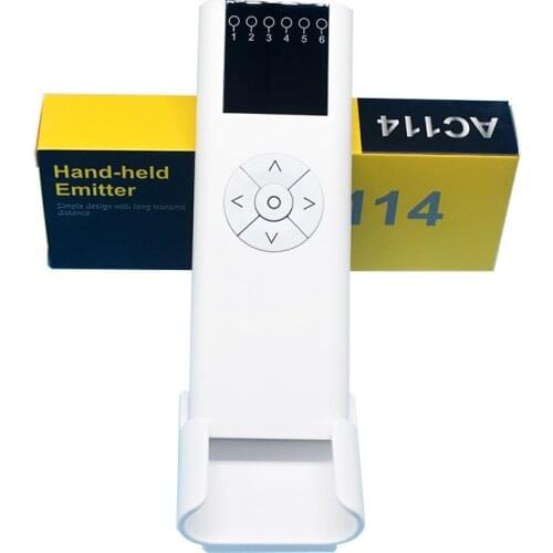 Electric Curtain Motor Accessories Ac114 Motor Remote Control 6 Channel 6 Control Multi Channel RF 443 Remote Control