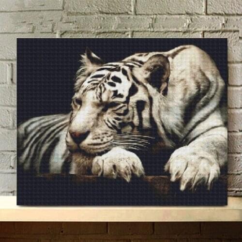 Tiger Beast 5D Diamond Painting Cartoon Characters Diamond Embroidery Animal Picture Craft Cross Stitch Home Decor gift