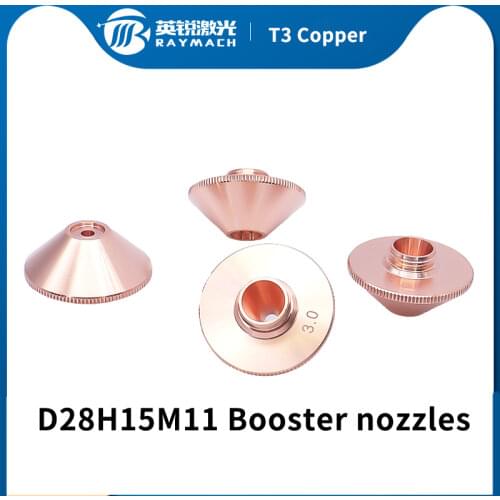 D28 fiber laser consumables Laser Storm Nozzle Booster Copper Nozzle Fiber Cutter Fiber Optic Accessories Booster Cutting Nozzle
