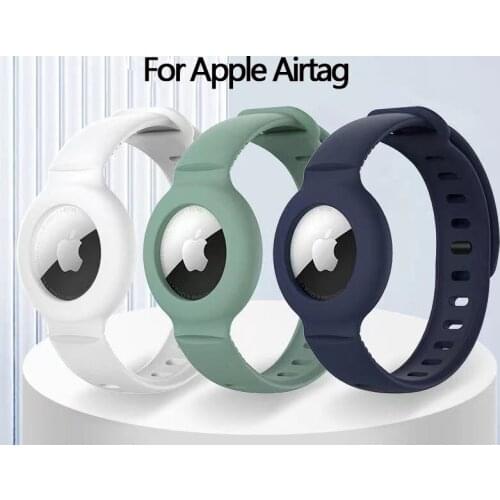 For Apple Airtags Band Sports Silicone Table Bracelet + Conservation Case Cover Airtag Accessories Anti-scratch Skin Protector