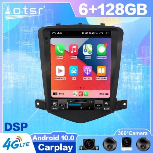 Android 10 Tesla For Chevrolet Cruze 2008 - 2013 Car GPS Navigation Auto Radio Stereo Video Multimedia Player HeadUnit No 2 din
