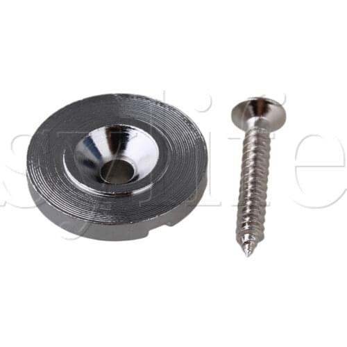 Chrome Bass Guitar String Tree Retainer Short Shaft