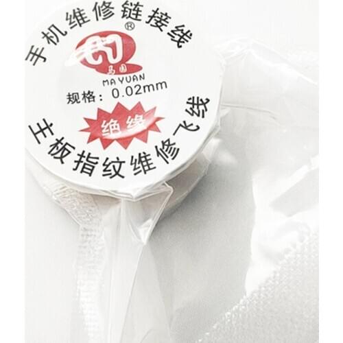 MA YUAN 0.01mm 0.02mm Insulated Copper Link Wire PCB Repair Jumper Wire for iPhone Motherboard PCB Welding Repair Tool