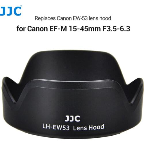 EW-53 Reversible Lens Hood Shade for Canon EF-M 15-45mm F3.5-6.3 is STM Lens on EOS M5 M6 Mark II M50 Mark II M50 M200 M100 M10