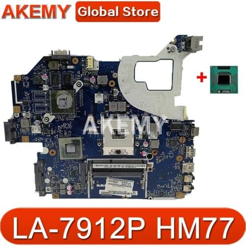 LA-7912P Mainboard For ACER E1-571 V3-571 V3-531G E1-571G V3-571G notebook motherboard GPU GT710M HM77 free CPU