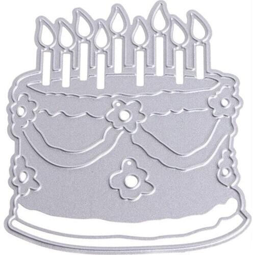 Birthday Cake Metal Die Cutting Dies Scrapbooking Embossing Folder Suit For Cutting Machine
