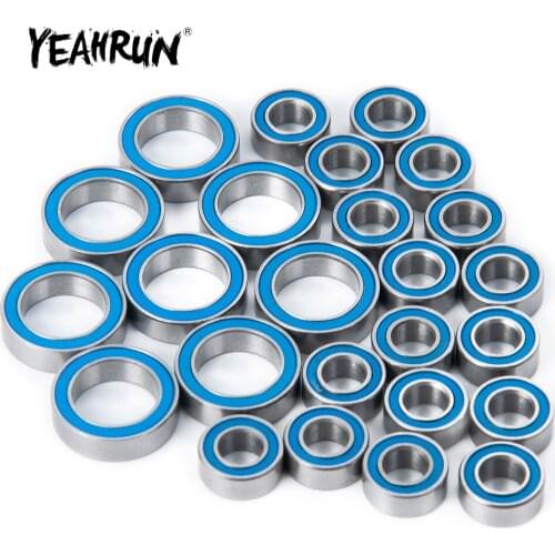 YEAHRUN 25Pcs Wheel Hub Sealed Bearing Kit for Redcat Gen7 1/10 RC Crawler Car Upgrade Parts