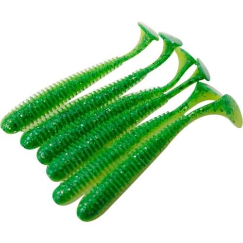 NOEBY Artificial Soft Baits Worms S3101 7.5cm 2.5g Silicone Fishing Lures 6pcs/lot Crankbaits Free Shipping Fishing Soft Lures