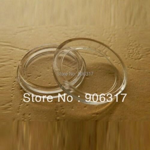 1X100PCS Direct fit 40.6mm 38mm and 39mm Round plastic capsule case box High clear window Free shipping