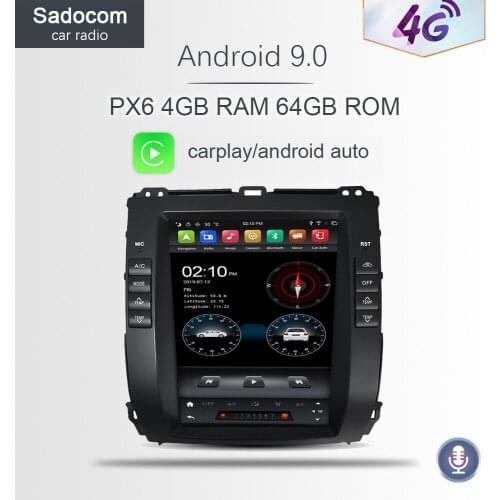 PX6 Tesla DSP 9.7" Android 9.0 For Toyota Pardo 2002-2008 BT 5.0 IPS Car DVD Player 4GB Car Radio Multimedia GPS autoradio