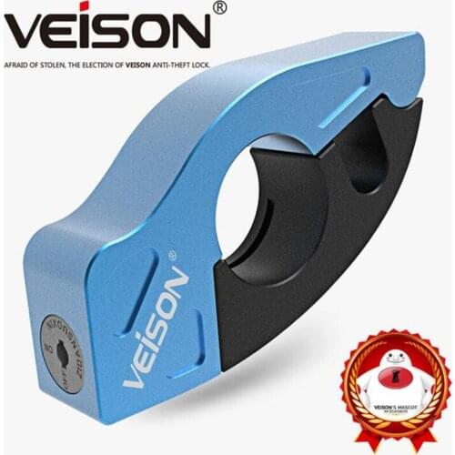 VEISON Motorcycle Throttle Lock Bike Alarm Aluminum Alloy Electric Scooter Handlebar Brake Handle Electric Motorcycle Lock