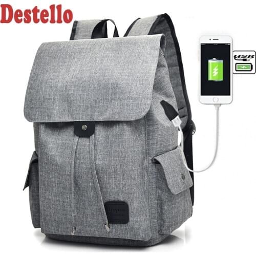 2020 Fashion Classic Polyester Fibre Men Women Laptop Backpack Anti Theft Backpack With Usb Casual Daypack For School Travel Bag