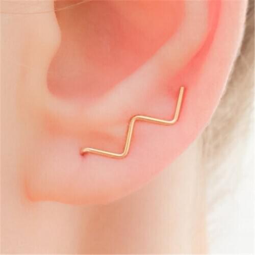 925 Silver Ear Clip Gold Filled Earrings Handmade Jewelry Minimalism Brincos Oorbellen Boho Earrings For Women