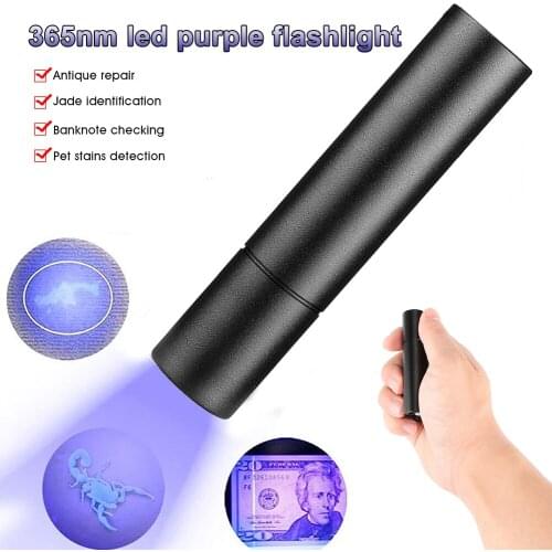 XPE LED 150LM Torch Waterproof 365nm UV Light Flashlight for Money Detect Pet Urine Stains Detector Scorpion Hunting