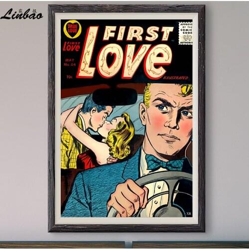 V184 1956 First Love! Vintage Classic Movie Custom Silk Poster Home Deco Wall Art Christmas Gift