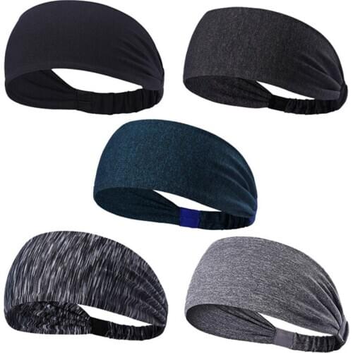1Pc Men Womens Yoga Hair Band sports Headband Men Knotted Turban Head Warp Hair Band Wide Elastic Yoga Sport Headband