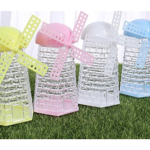 1pcs 5.0x10.0cm Windmill Candy Box Candy Collection Home Decora Girls Gifts Wedding with Hand Gift Candy