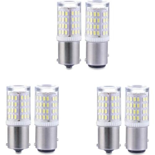 10pcs 6pcs 80SMD 3014 Led Reversing (backup) Lights 1156 BA15S P21W LED 1157 BAY15D P21/5W LED Bulb Car Turn Signal Light Auto
