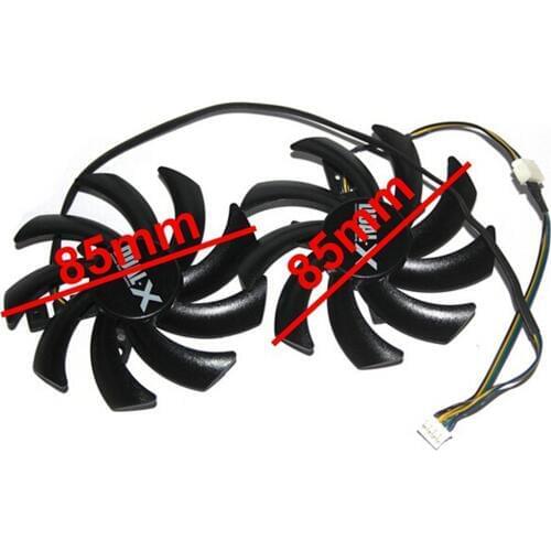 2Pcs/lot 85mm FD7010H12S 12V 40mm hole Graphics Video Card Fan Replacement For Sapphire HD 7790 7850 7870 7950 cooling system