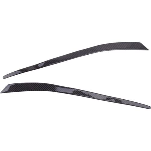 2Pcs Car Headlight Eyelid Eyebrow Cover Trim Sticker Accessories Fit for Mitsubishi Lancer Evo 2008-2010 2011 2012 2013 2014