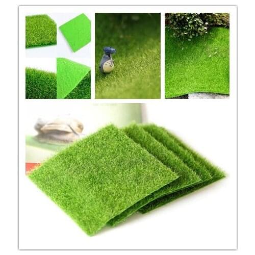 4 PCS Creative Micro Landscape Fake Lawn Moss Emulation Lawn Miniature Decoration Artificial Grass Garden Turf Stakes