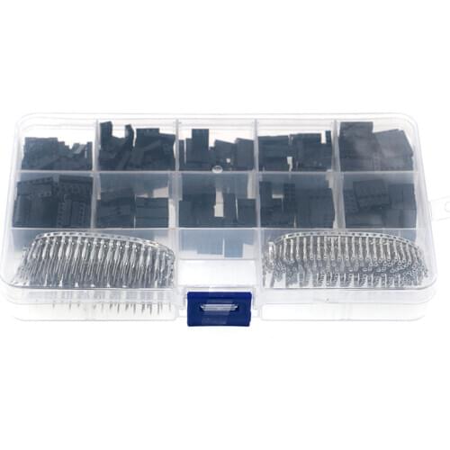 610pcs Wire Jumper Pin Header Connector Housing Kit For Dupont and Crimp Pins
