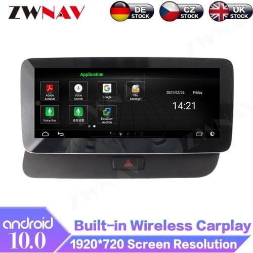 8+128GB Android 10 For Audi Q5 2009-2016 Car GPS Navigation Multimedia Player Radio 4G LTE DSP Carplay Auto IPS Touch Screen DSP