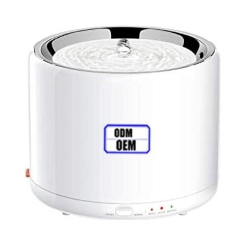 Cat Water Fountain Pet Water Fountain Stainless Steel for Cats and Small Dogs 1.35L 46oz Automatic Cat Water Dispenser