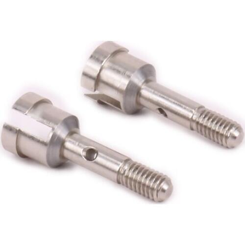 Freeshipping 2PCS 5mm Inner Diameter Metal Wheel Axle Universal Accessories Convert To Use 1/10 1/18 RC Model Car Update Parts