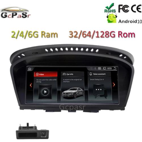 Carplay 4G 6G+128G android 10 Car Radio Player Pantalla GPS Navigation for BMW SERIE 5 CCC E60 E61 E63 E64 E90 E91 E92 CIC