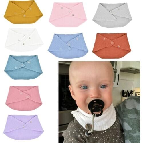 Baby Bibs Gauze Boy Girl Bandana Water Absorb Bib Burp Cloth Triangle Cotton Baby Scarf Burp Baby