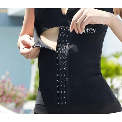 Women Bodysuit Sleeveless U Shape Shapers Slim Body Shapers Tops Waist Trainer Waist Cincher Bodyshaper