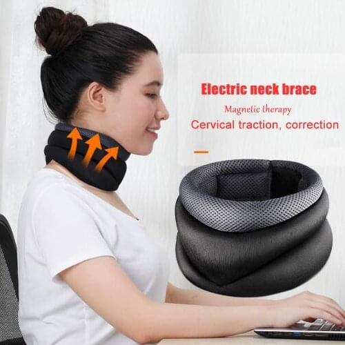 Electric neck brace warm neck Belt support relieve pain Cervical Vertebra Protection Collar Magnetic therapy Posture Corrector