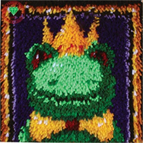 Frog Needlework Latch hook rug kits Cross-stitch carpet cushion Patchwork diy pillowcase embroidery thread Knitting Home Decor