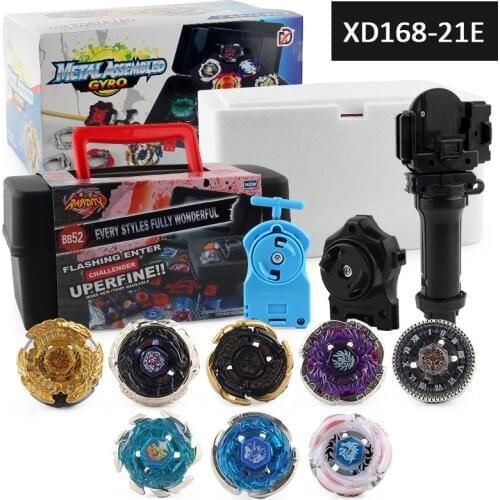 Beybleyd Busrt Gyroscope Set with Storage Box Constellation Gyro in Tool Box Combo 8 Combination Toy with Handle Launcher