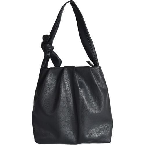 NEW Hot Sale New Women PU Leather Handbags Fashion Designer Black Bucket Vintage Shoulder Bags Messenger Bag High Quality