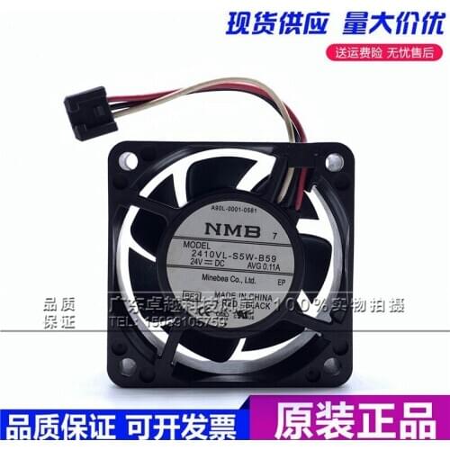New original 2410VL-S5W-B59 A90L-0001-0581 6025 60*60*25mm 24V 0.11A FANUC plug dedicated fan