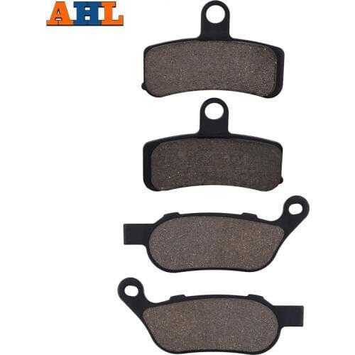 AHL Motorcycle Front & Rear Brake Pads For HARLEY FXD FXDC Super Glide Custom FXDB FDXL Low Rider FXDWG Dyna Wide Glide Softail