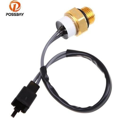 POSSBAY Motorcycle Water Temperature Radiator Fan Switch for Suzuki UX125 UH200 2007-2008 Temperature Sensor Moto Replacement