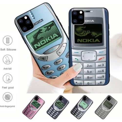 Popolar Nokia Black Matte Cell Phone Case Cover For IPhone 12 11 Pro Max Xs X Xr 7 8 6 6s Plus 5 5s Se 2020