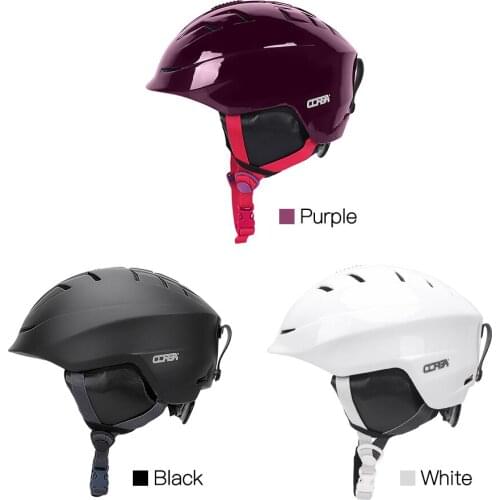 Men Women Snowboard Helmes Adjustable Ski Helmet Bicycle Helmets Cover with Removable Lining Pad Ear Cover In-mold Snow Helmets