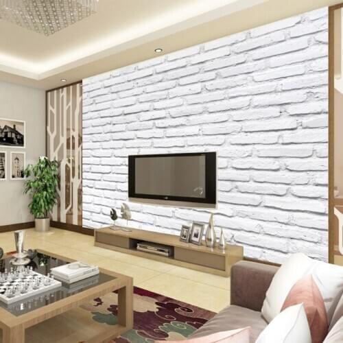 Custom Modern Vintage Brick Textured Wallpaper For Walls Decor Embossed 3D Wall paper For Bedroom Living room Sofa TV Background
