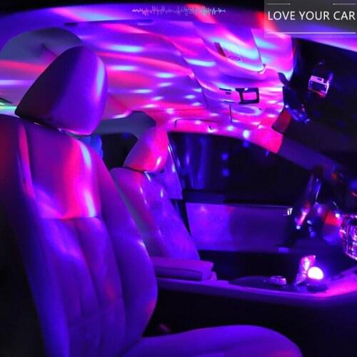 USB Mini Laser Light Music Stage Light Show Club Disco DJ Light Laser Projector Sound Control Crystal Magic Ball Effect Lights