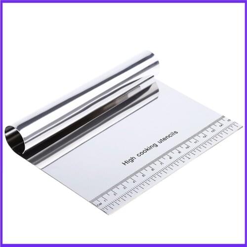 Ustensiles Patisserie Stainless Steel Pizza Dough Scraper Pastry Spatulas Fondant Cake Decoration Tools