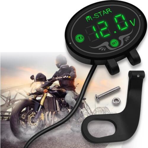 Waterproof Digital Motorcycle Voltmeter Meter Tester LED Display For Ducati HYPERMOTARD 1100 796 MONSTER 900 S2R 800 998 SS1000